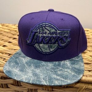 Mitchell & ness - Denim Lakers logo snapback